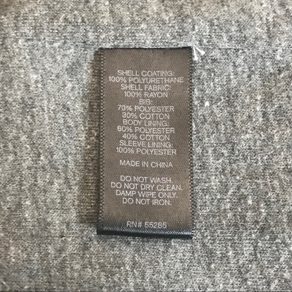 Express hoodie motor vegan leather biker jacket - Picture 3 of 8